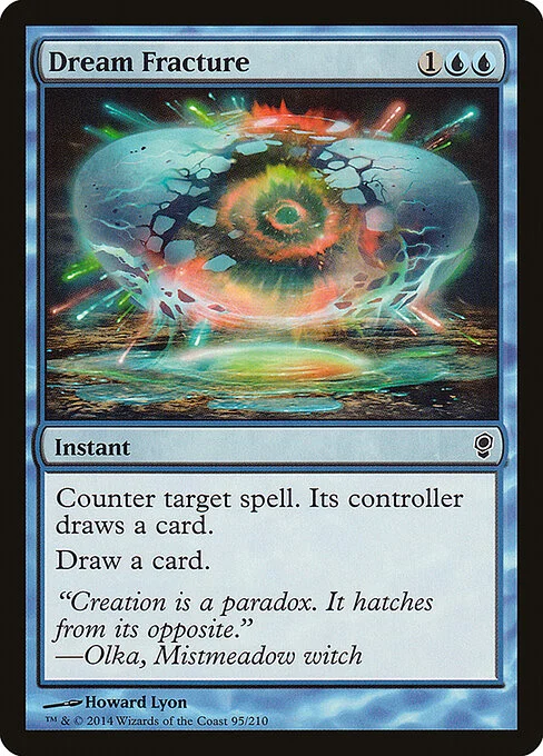 Dream Fracture, carta Magic di tipo Instant illustrata da Howard Lyon