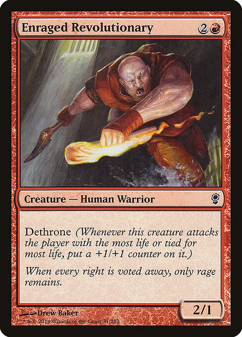 Enraged Revolutionary, carta Magic di tipo Creature — Human Warrior illustrata da Drew Baker