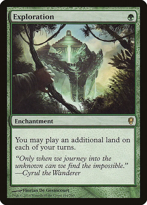 Exploration, carta Magic di tipo Enchantment illustrata da Florian de Gesincourt