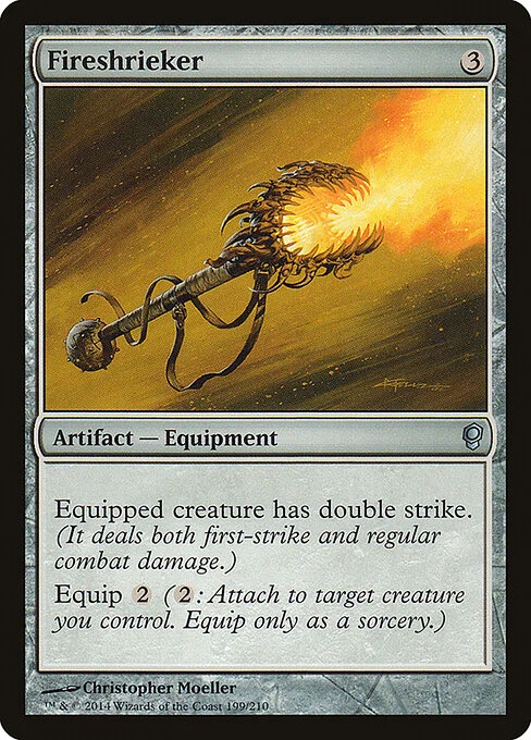 Fireshrieker, carta Magic di tipo Artifact — Equipment illustrata da Christopher Moeller