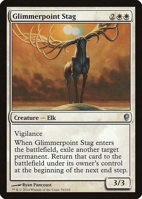 Glimmerpoint Stag, carta Magic di tipo Creature — Elk illustrata da Ryan Pancoast