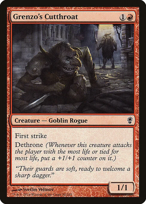 Grenzo's Cutthroat, carta Magic di tipo Creature — Goblin Rogue illustrata da Svetlin Velinov