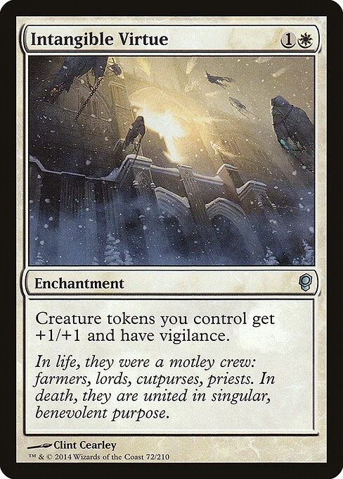 Intangible Virtue, carta Magic di tipo Enchantment illustrata da Clint Cearley