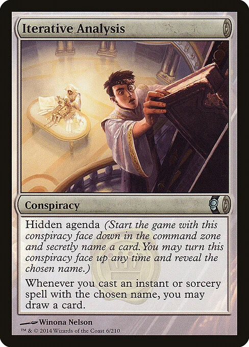 Iterative Analysis, carta Magic di tipo Conspiracy illustrata da Winona Nelson