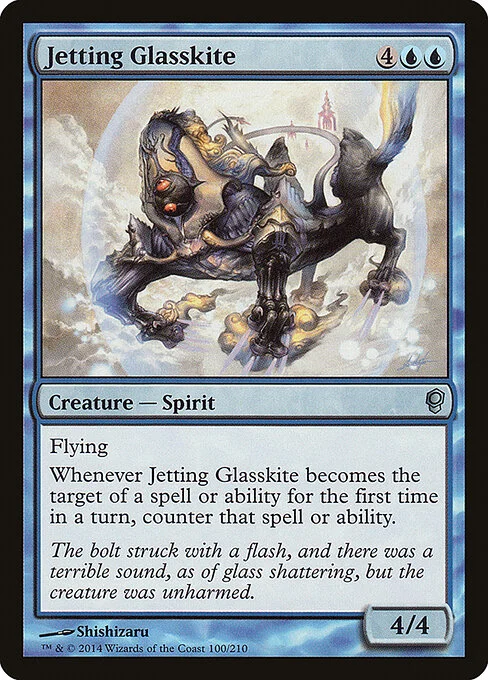 Jetting Glasskite, carta Magic di tipo Creature — Spirit illustrata da Shishizaru
