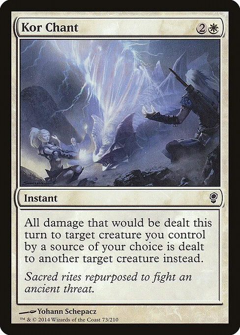 Kor Chant, carta Magic di tipo Instant illustrata da Yohann Schepacz