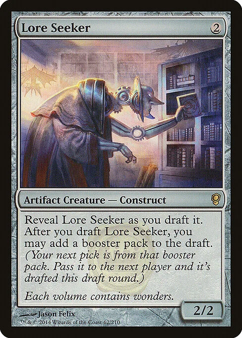 Lore Seeker, carta Magic di tipo Artifact Creature — Construct illustrata da Jason Felix