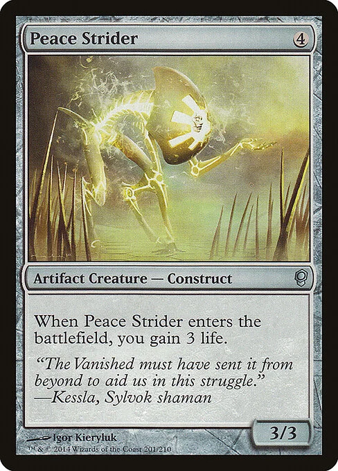 Peace Strider, carta Magic di tipo Artifact Creature — Construct illustrata da Igor Kieryluk