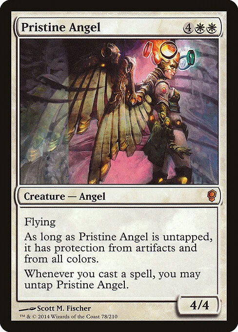 Pristine Angel, carta Magic di tipo Creature — Angel illustrata da Scott M. Fischer