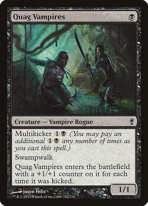 Quag Vampires, carta Magic di tipo Creature — Vampire Rogue illustrata da Jason Felix