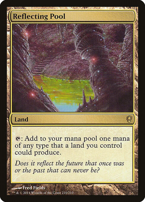 Reflecting Pool, carta Magic di tipo Land illustrata da Fred Fields
