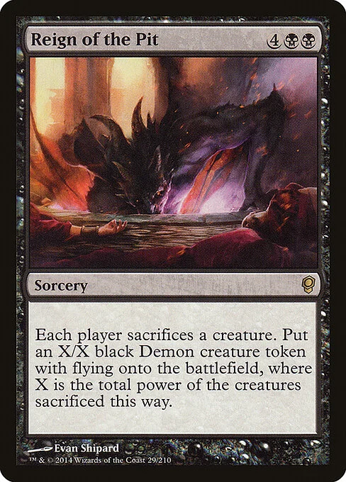 Reign of the Pit, carta Magic di tipo Sorcery illustrata da Evan Shipard