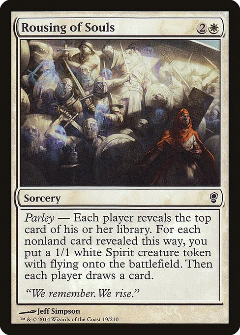 Rousing of Souls, carta Magic di tipo Sorcery illustrata da Jeff Simpson