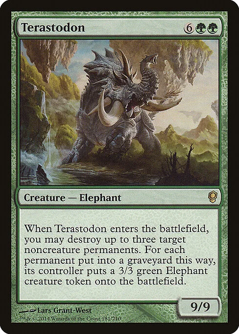 Terastodon, carta Magic di tipo Creature — Elephant illustrata da Lars Grant-West