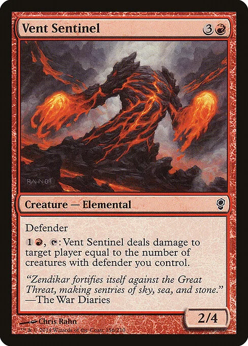 Vent Sentinel, carta Magic di tipo Creature — Elemental illustrata da Chris Rahn