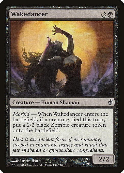 Wakedancer, carta Magic di tipo Creature — Human Shaman illustrata da Austin Hsu
