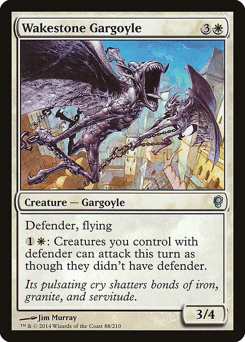 Wakestone Gargoyle, carta Magic di tipo Creature — Gargoyle illustrata da Jim Murray