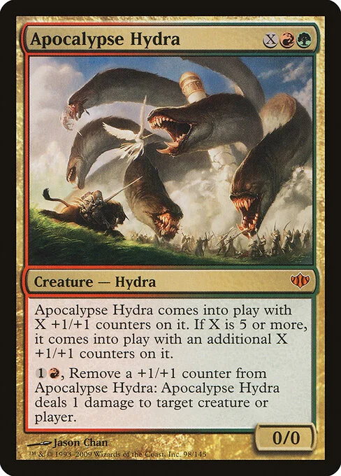Apocalypse Hydra, carta Magic di tipo Creature — Hydra illustrata da Jason Chan