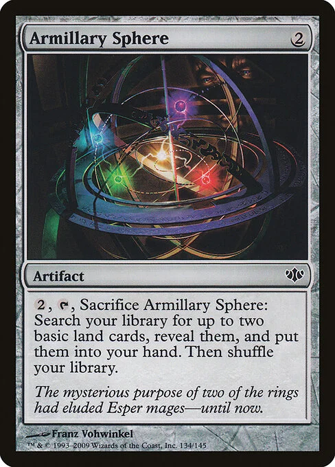 Armillary Sphere, carta Magic di tipo Artifact illustrata da Franz Vohwinkel
