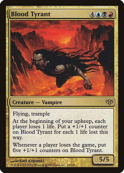 Blood Tyrant, carta Magic di tipo Creature — Vampire illustrata da Karl Kopinski