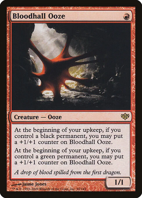 Bloodhall Ooze, carta Magic di tipo Creature — Ooze illustrata da Jaime Jones