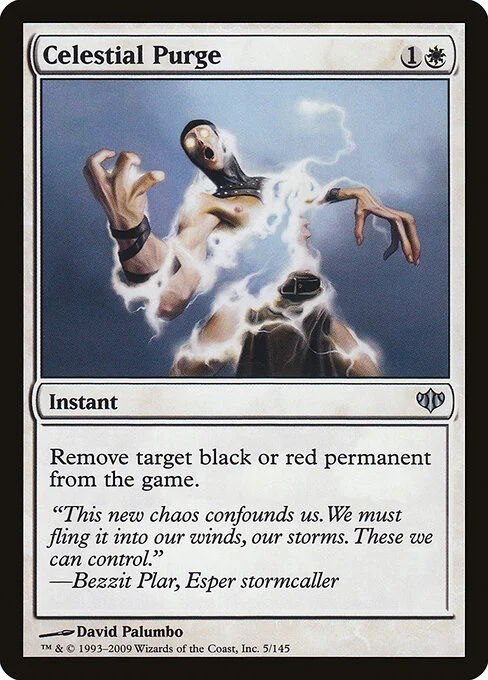 Celestial Purge, carta Magic di tipo Instant illustrata da David Palumbo