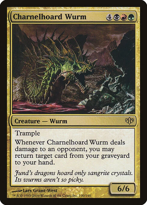 Charnelhoard Wurm, carta Magic di tipo Creature — Wurm illustrata da Lars Grant-West