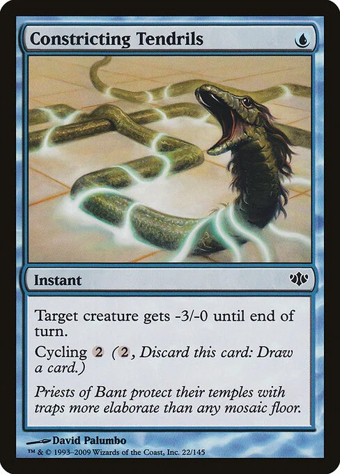 Constricting Tendrils, carta Magic di tipo Instant illustrata da David Palumbo