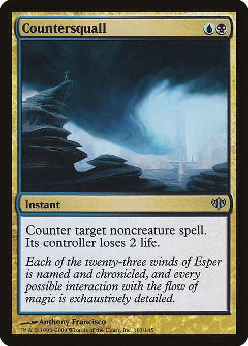 Countersquall, carta Magic di tipo Instant illustrata da Anthony Francisco