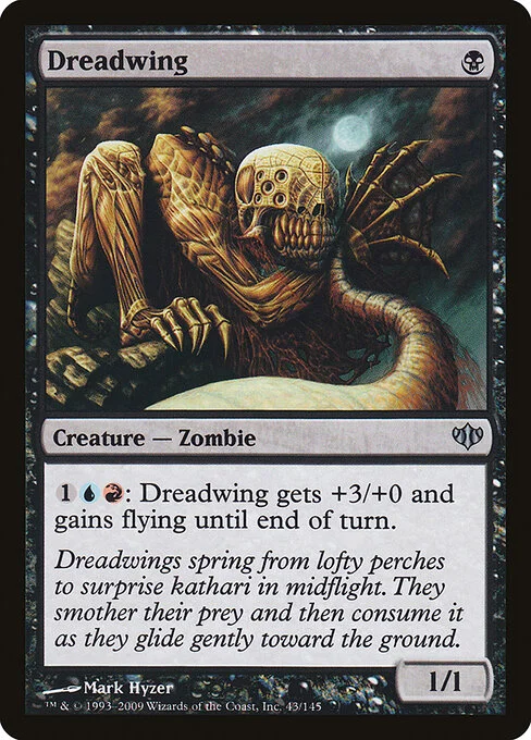 Dreadwing, carta Magic di tipo Creature — Zombie illustrata da Mark Hyzer