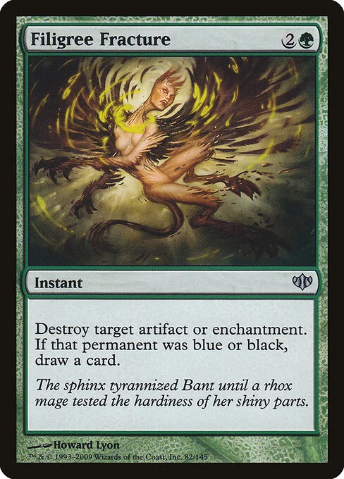 Filigree Fracture, carta Magic di tipo Instant illustrata da Howard Lyon