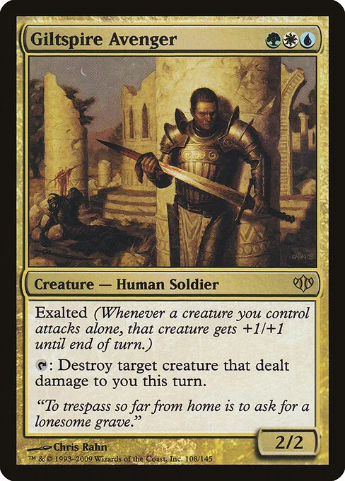 Giltspire Avenger, carta Magic di tipo Creature — Human Soldier illustrata da Chris Rahn