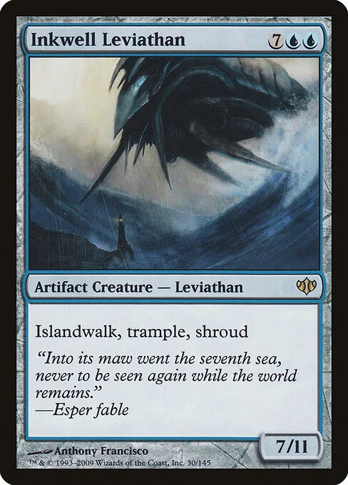 Inkwell Leviathan, carta Magic di tipo Artifact Creature — Leviathan illustrata da Anthony Francisco