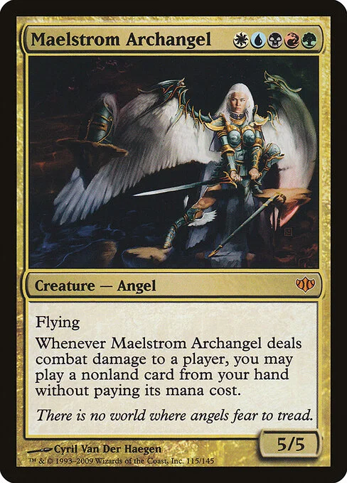 Maelstrom Archangel, carta Magic di tipo Creature — Angel illustrata da Cyril Van Der Haegen