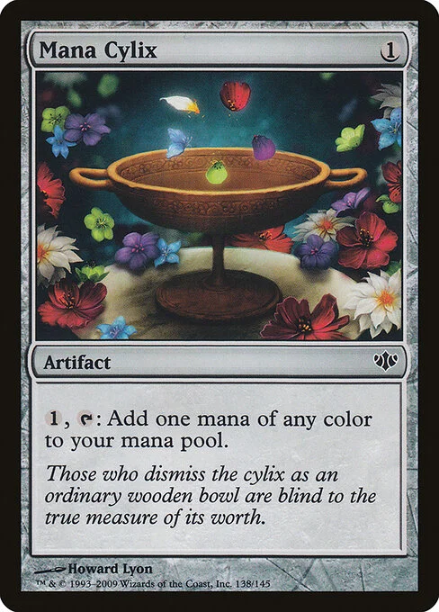 Mana Cylix, carta Magic di tipo Artifact illustrata da Howard Lyon