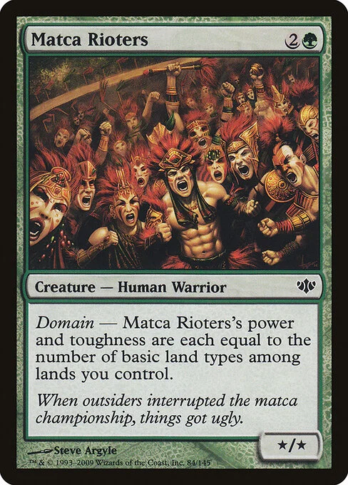 Matca Rioters, carta Magic di tipo Creature — Human Warrior illustrata da Steve Argyle