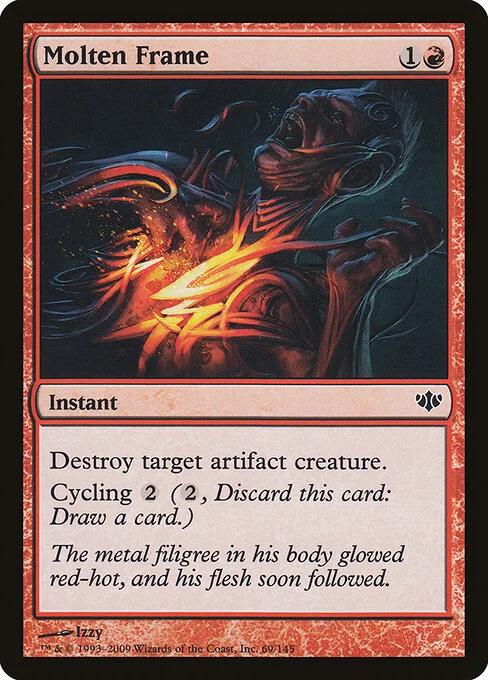 Molten Frame, carta Magic di tipo Instant illustrata da Izzy