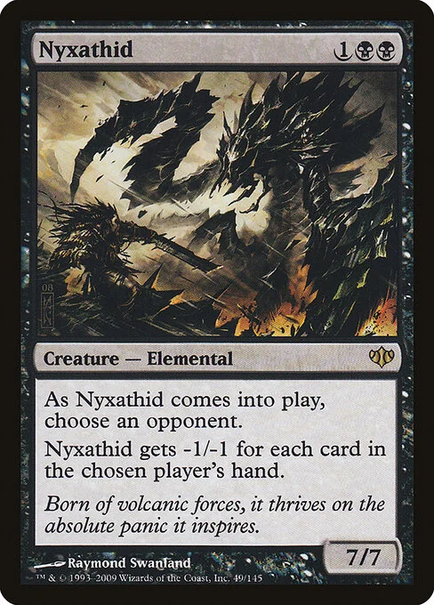 Nyxathid, carta Magic di tipo Creature — Elemental illustrata da Raymond Swanland