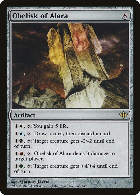 Obelisk of Alara, carta Magic di tipo Artifact illustrata da Jeremy Jarvis
