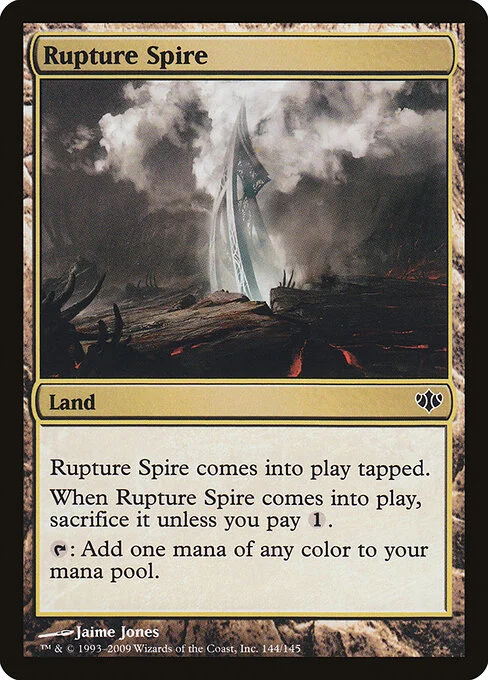 Rupture Spire, carta Magic di tipo Land illustrata da Jaime Jones