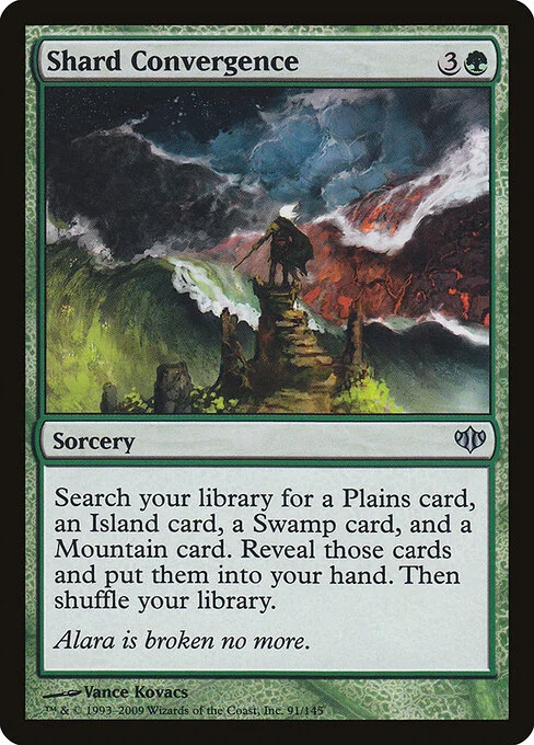Shard Convergence, carta Magic di tipo Sorcery illustrata da Vance Kovacs
