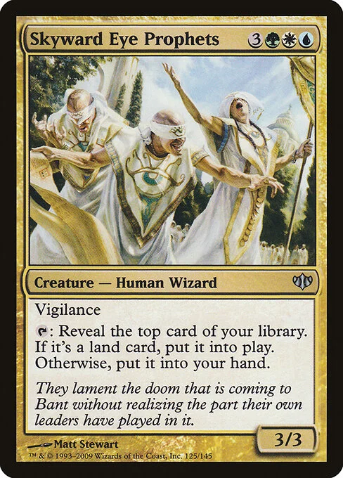 Skyward Eye Prophets, carta Magic di tipo Creature — Human Wizard illustrata da Matt Stewart