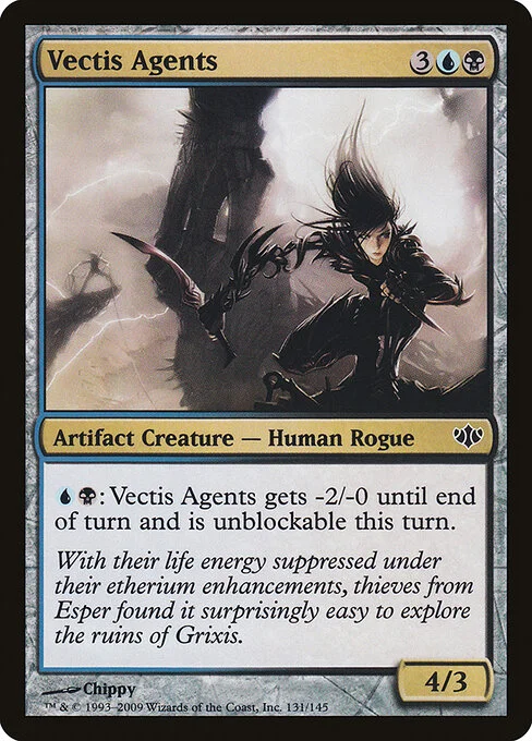 Vectis Agents, carta Magic di tipo Artifact Creature — Human Rogue illustrata da Chippy