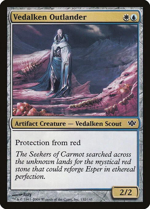 Vedalken Outlander, carta Magic di tipo Artifact Creature — Vedalken Scout illustrata da Izzy