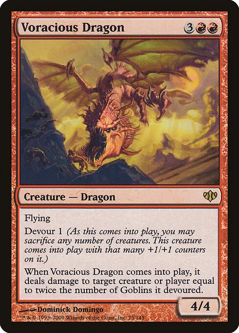 Voracious Dragon, carta Magic di tipo Creature — Dragon illustrata da Dominick Domingo