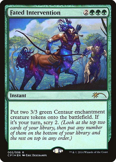 Fated Intervention, carta Magic di tipo Instant illustrata da Eric Deschamps
