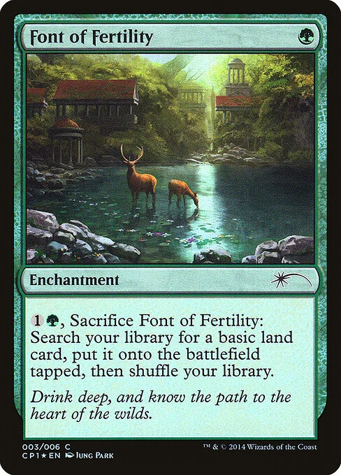 Font of Fertility, carta Magic di tipo Enchantment illustrata da Jung Park