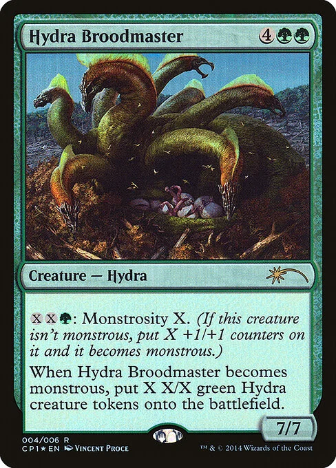 Hydra Broodmaster, carta Magic di tipo Creature — Hydra illustrata da Vincent Proce