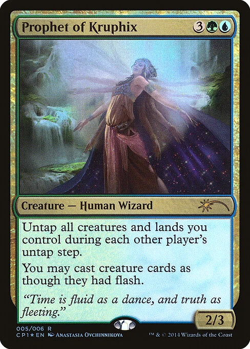 Prophet of Kruphix, carta Magic di tipo Creature — Human Wizard illustrata da Anastasia Ovchinnikova