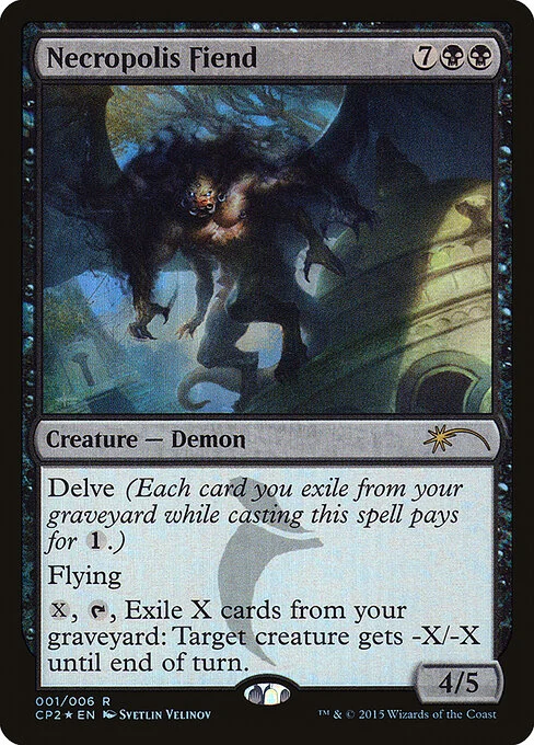Necropolis Fiend, carta Magic di tipo Creature — Demon illustrata da Svetlin Velinov